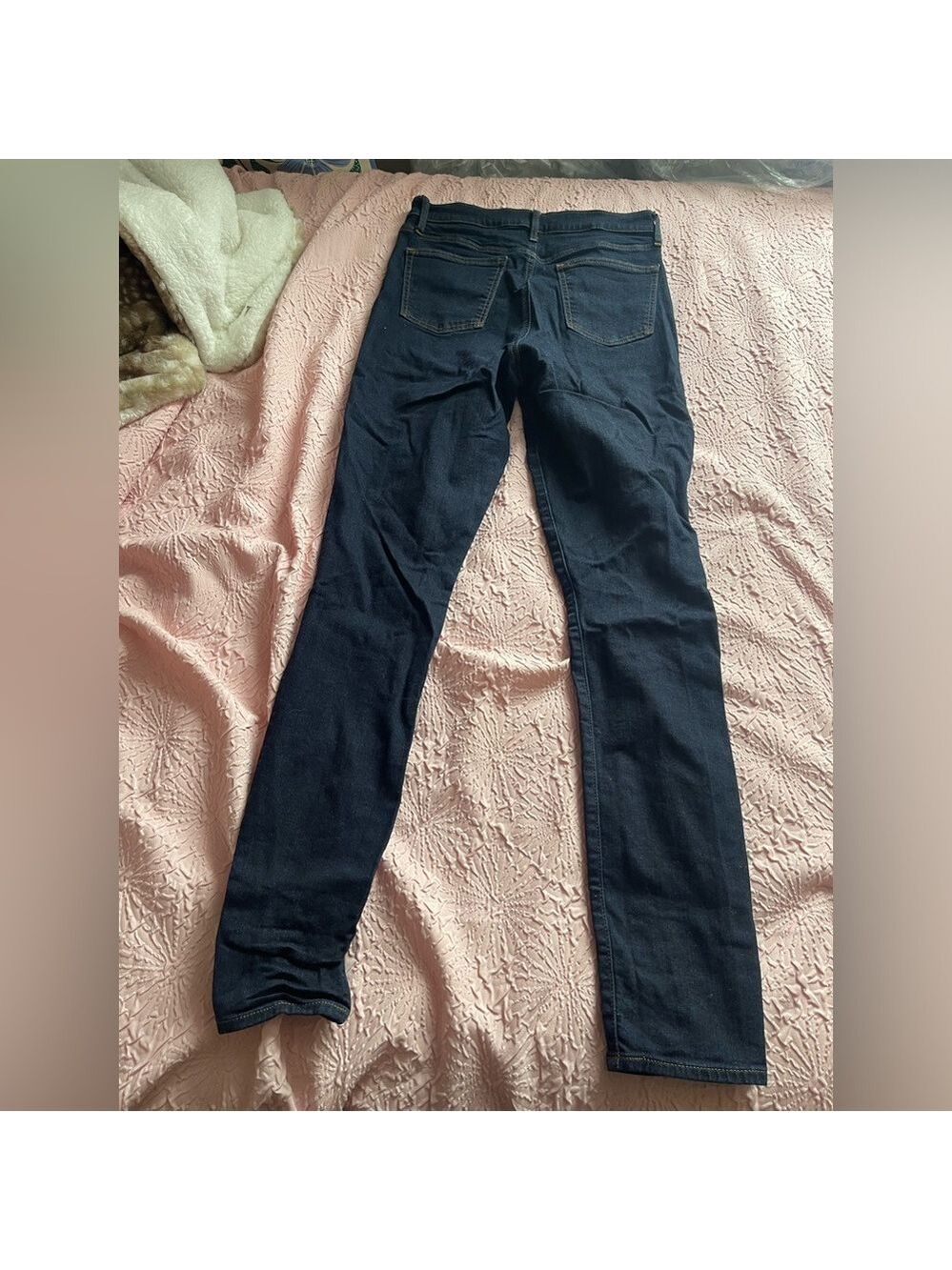 Dark Wash Skinny Leg Jeans - Picture 3 of 4